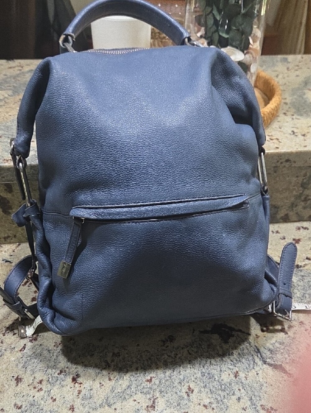 Women's Vince Camuto Night Blue Leather Backpack